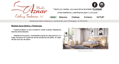 Desktop Screenshot of mueblesaznarzaragoza.com