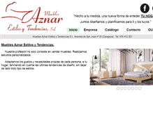 Tablet Screenshot of mueblesaznarzaragoza.com